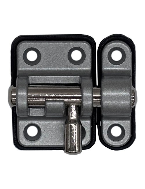 Pasador reforzado base plástica 20 mm cromo mate