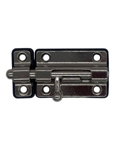 Pasador cerrojo base plástica 35 mm cromo