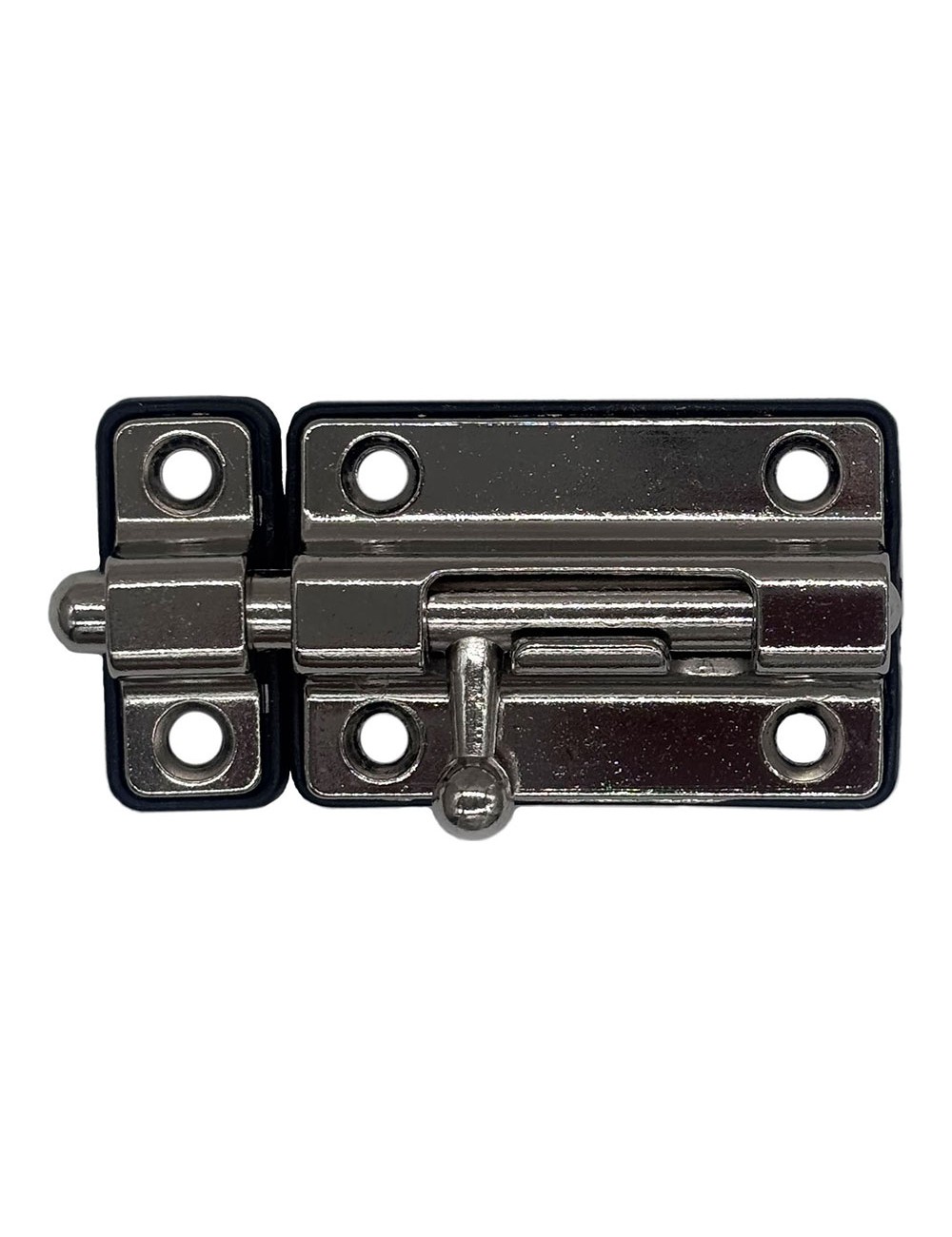 Pasador cerrojo base plástica 35 mm cromo