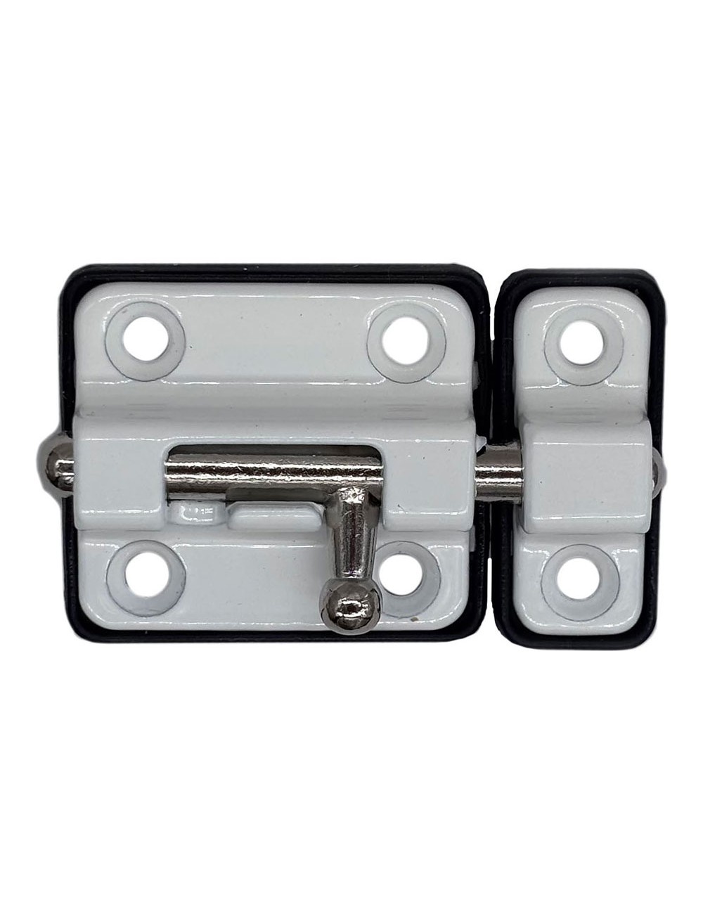 Pasador cerrojo base plástica 35 mm blanco