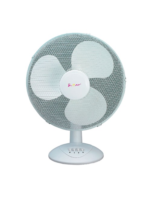 Ventilador sobremesa, 40 w, ø30 cm, 3 velocidades, blanco