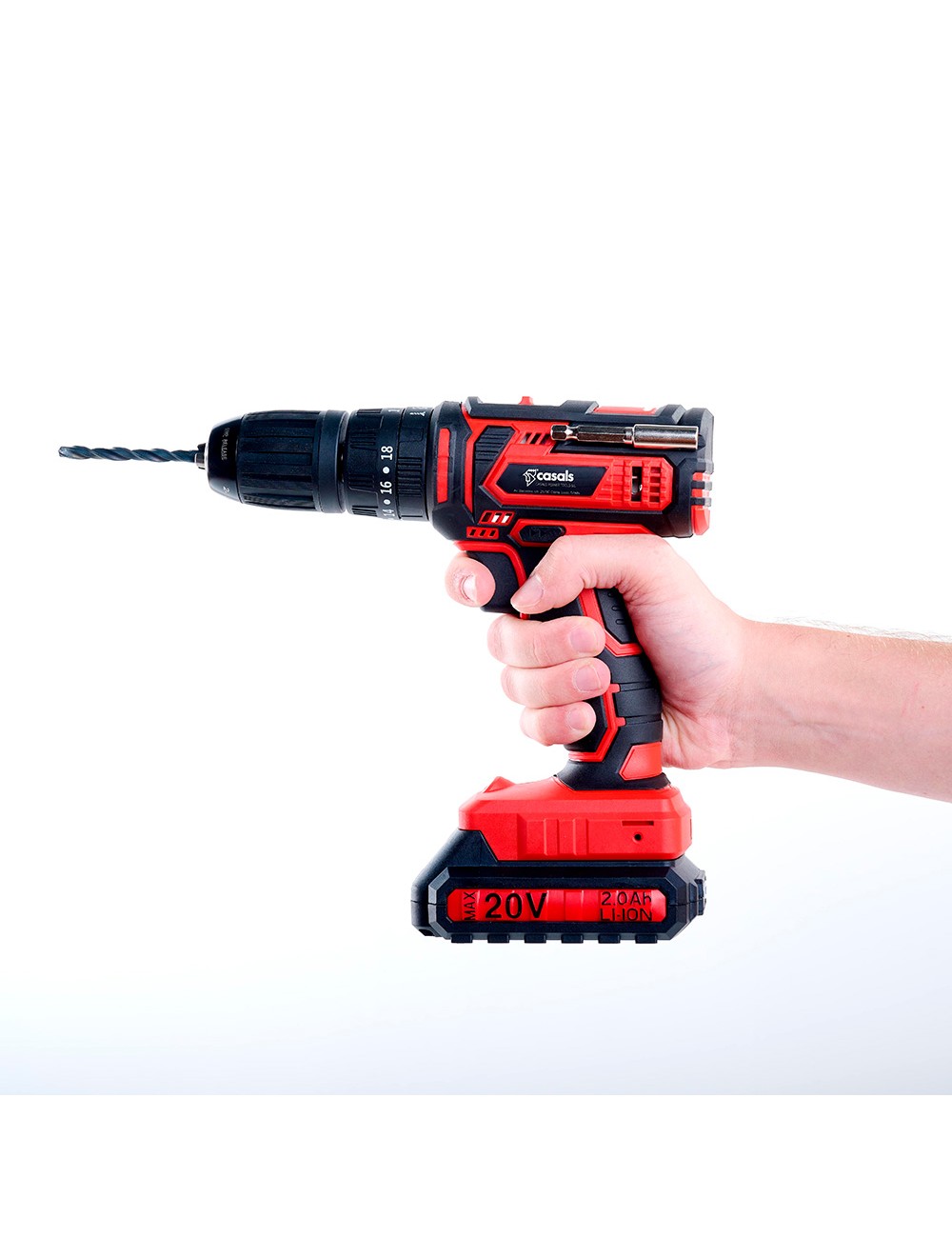 Taladro percutor / atornillador cid2050b 20 v incluye bateria + cargador