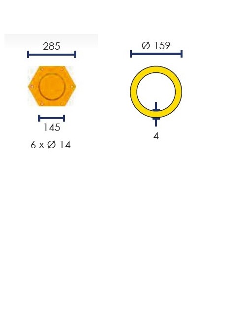 Poste de Protección Vertical de Pletina POT159NJ