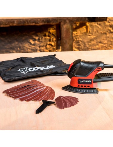 Lijadora con cable sd75 75 w 230 v con accesorios