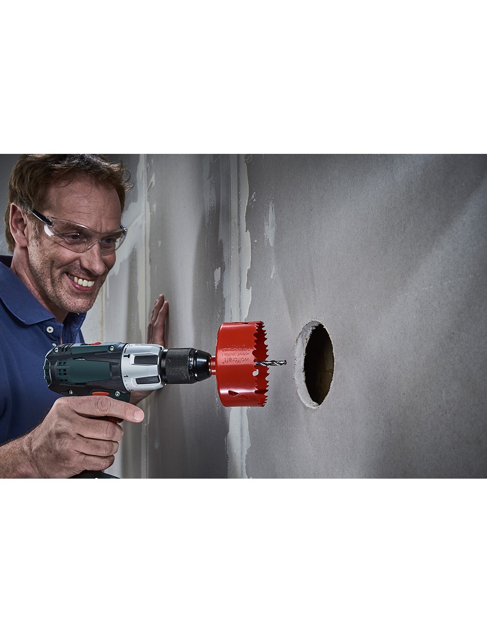 Sierra de corona bimetal con broca piloto ø127 mm