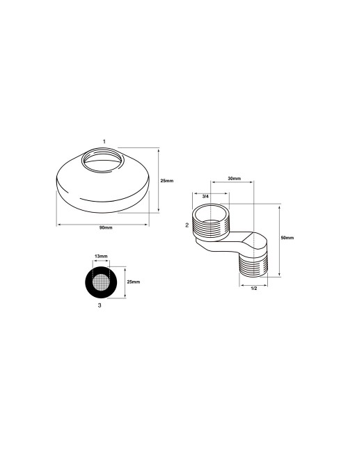Excéntricas y florones grandes, kit
