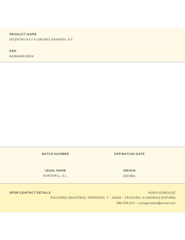 Excéntricas y florones grandes, kit