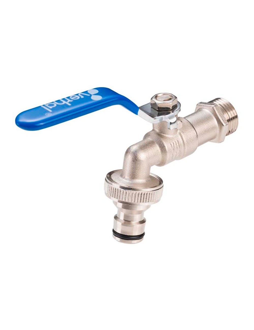 Grifo esfera, racor rápido, 1/2" x 3/4"