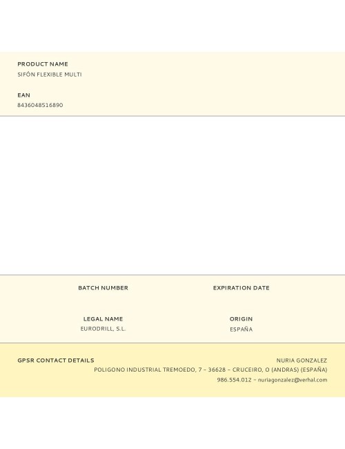 Sifón flexible multi