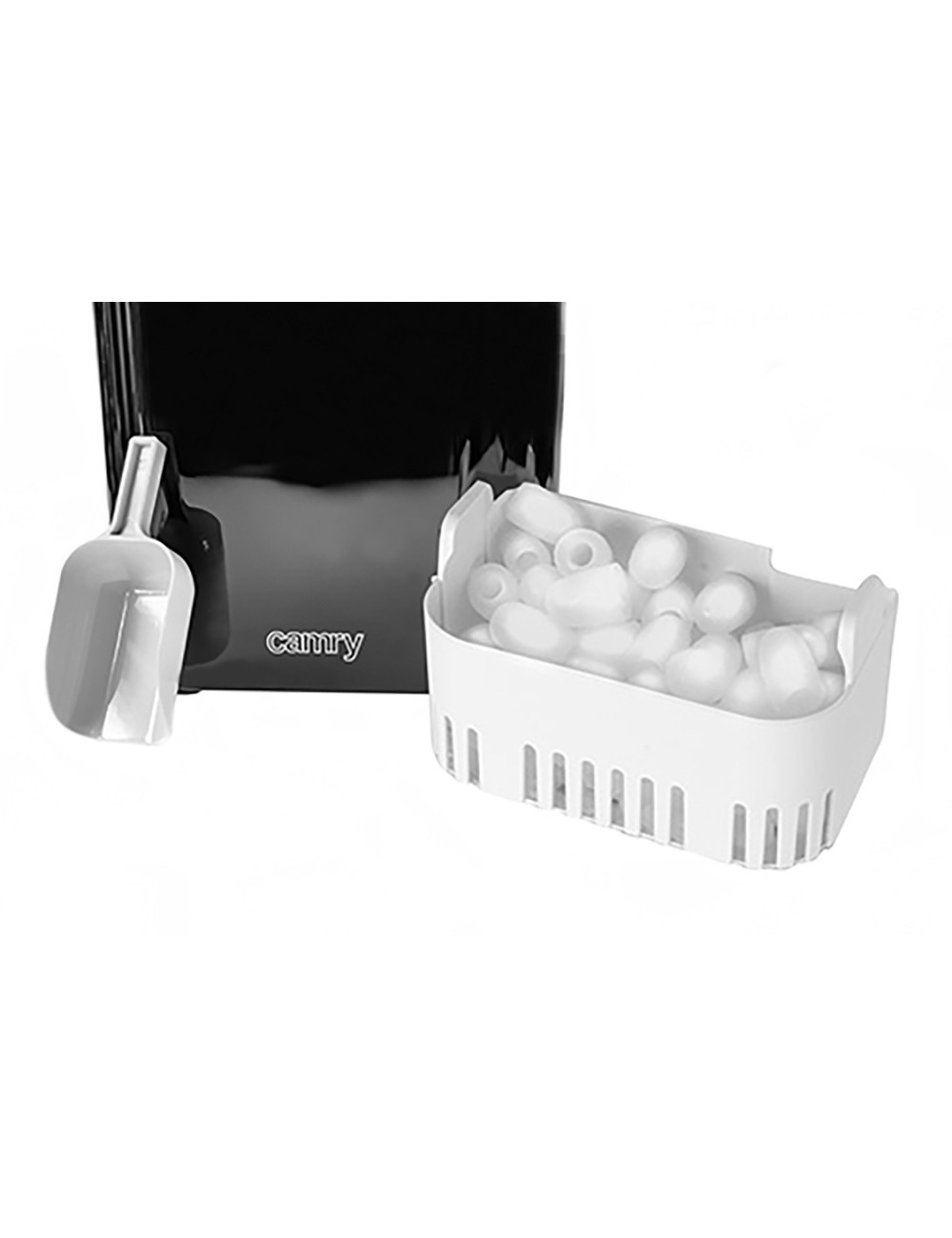 Máquina de cubitos cr8073, negra, 74-87 w, 35,5 x 25 x 32 cm