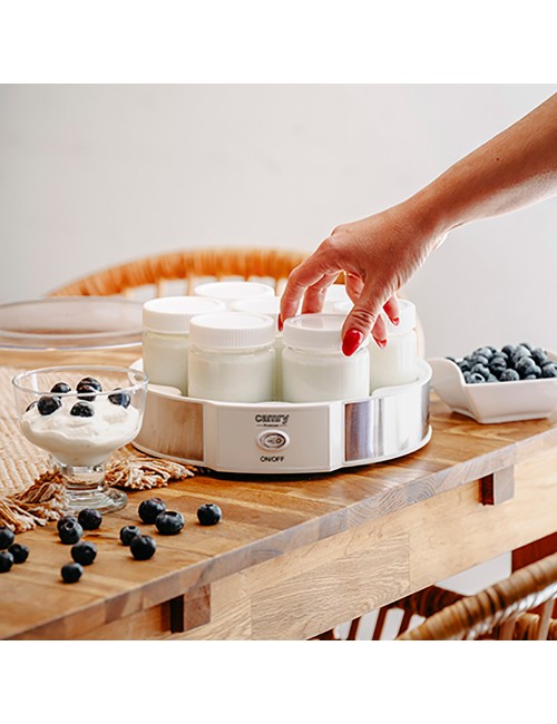 Yogurtera cr4519, blanca, 20 w, ø24 x 11,5 cm