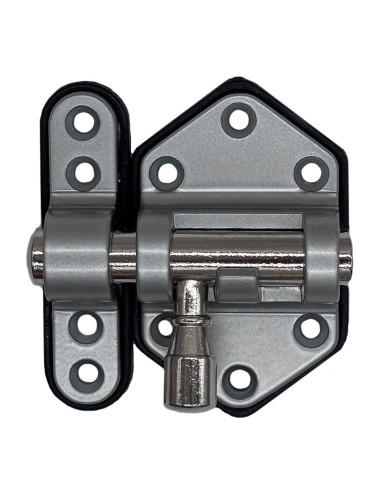 Pasador reforzado base plástica 50 mm cromo mate