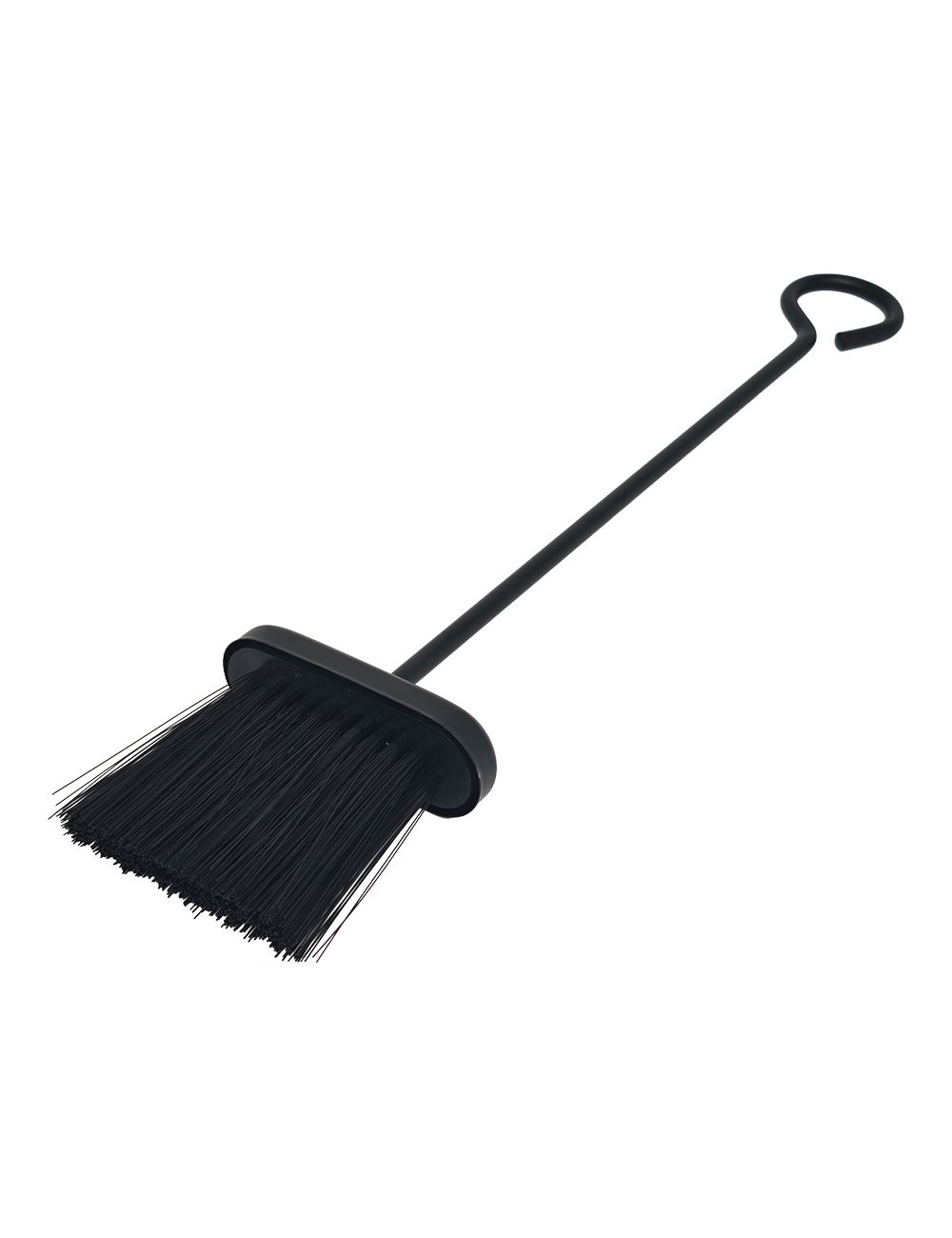 Cepillo para chimenea, color negro, 10,5 x 4 x 46 cm
