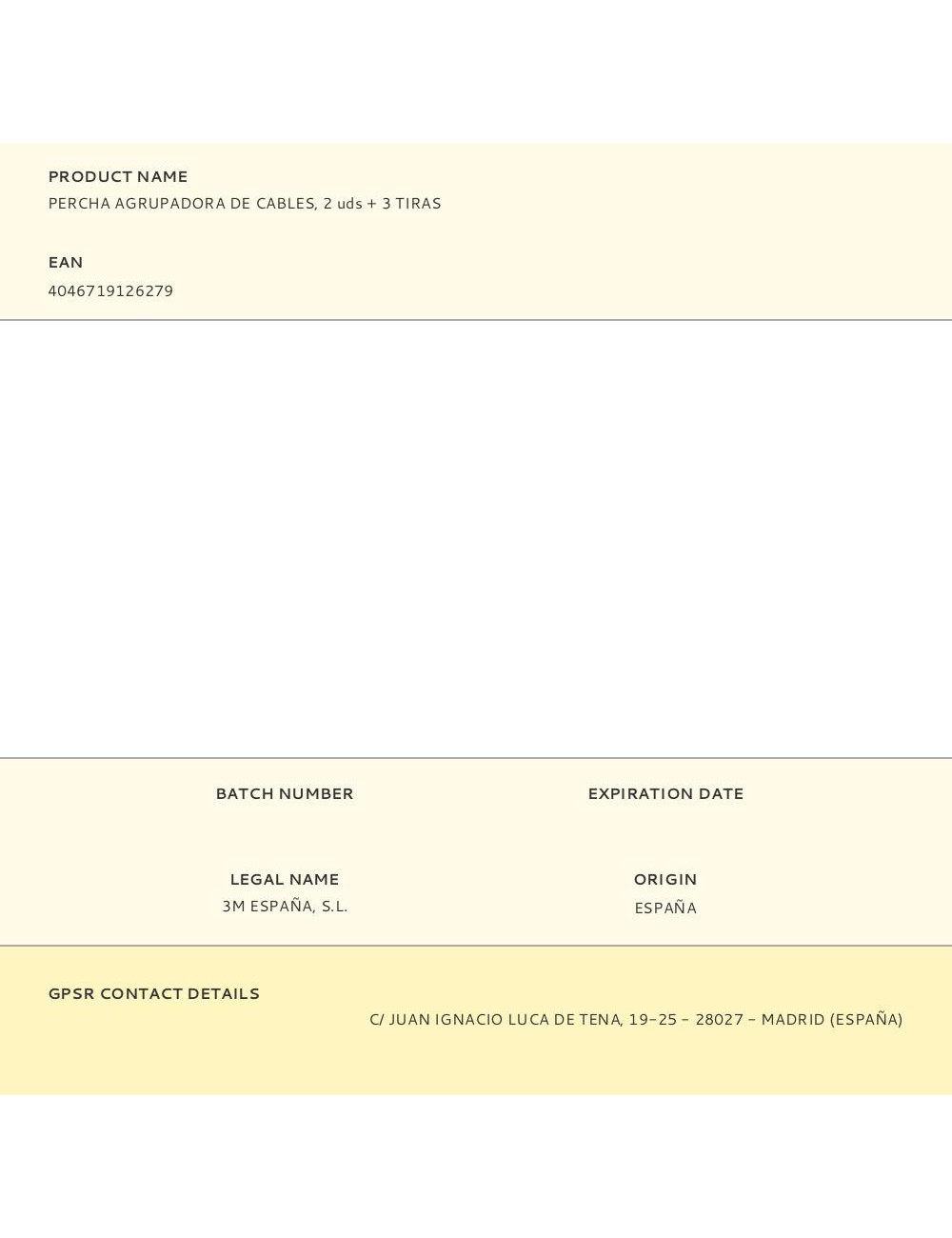 Percha agrupadora de cables, 2 uds + 3 tiras