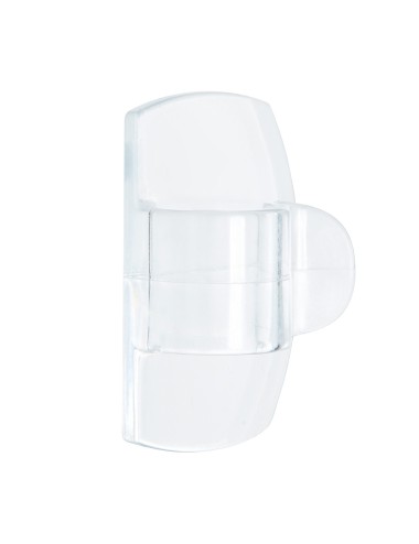 Clips redondos para cables, tranparentes, 19 x 32 x 13 mm, 4 uds + 5 tiras, 17017clr