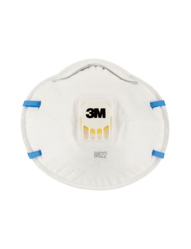 Mascarilla para partículas 8822, ffp2, con válvula, 3 uds