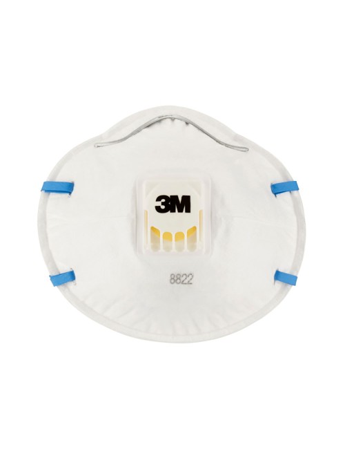 Mascarilla para partículas 8822, ffp2, con válvula, 3 uds