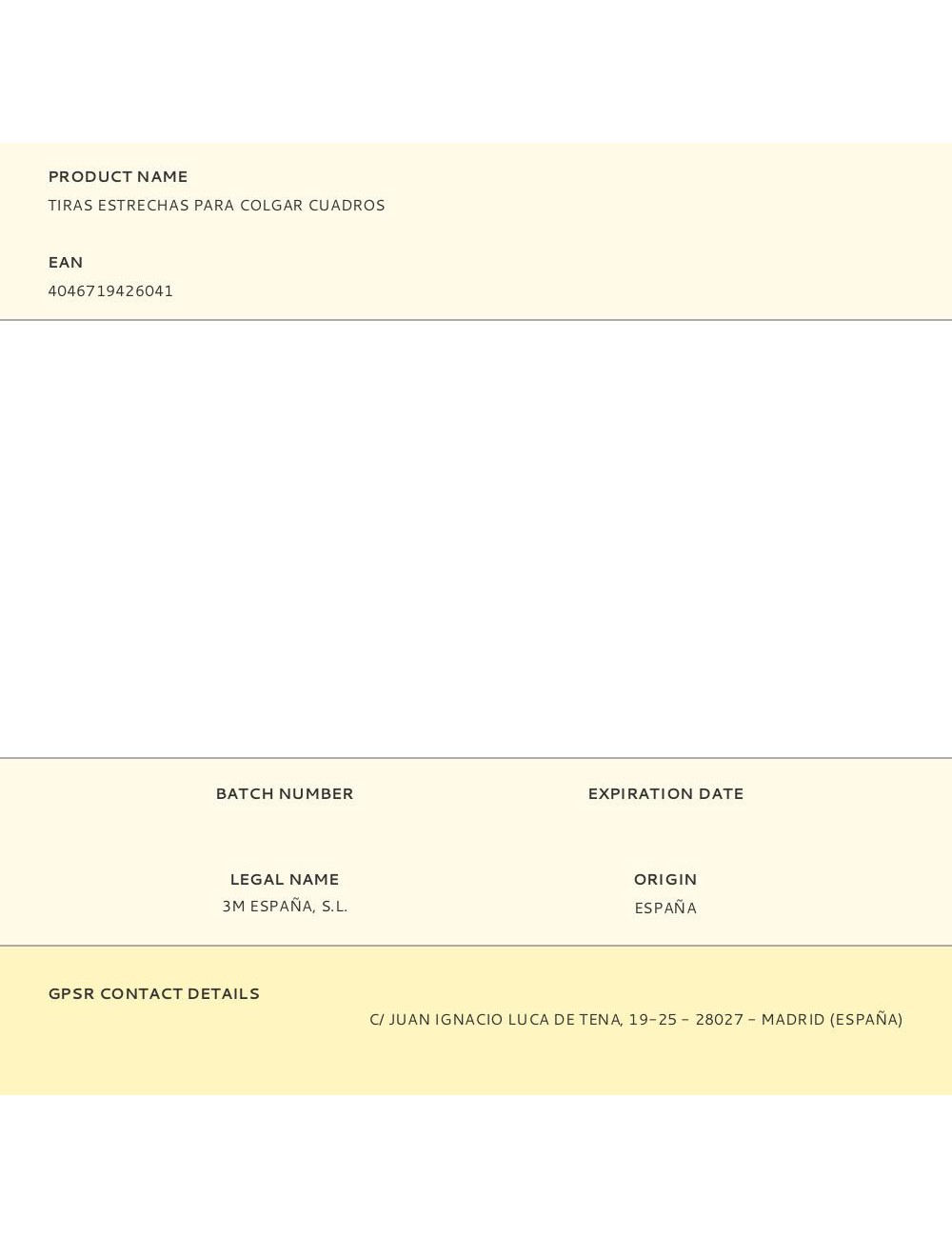 Tiras estrechas para colgar cuadros
