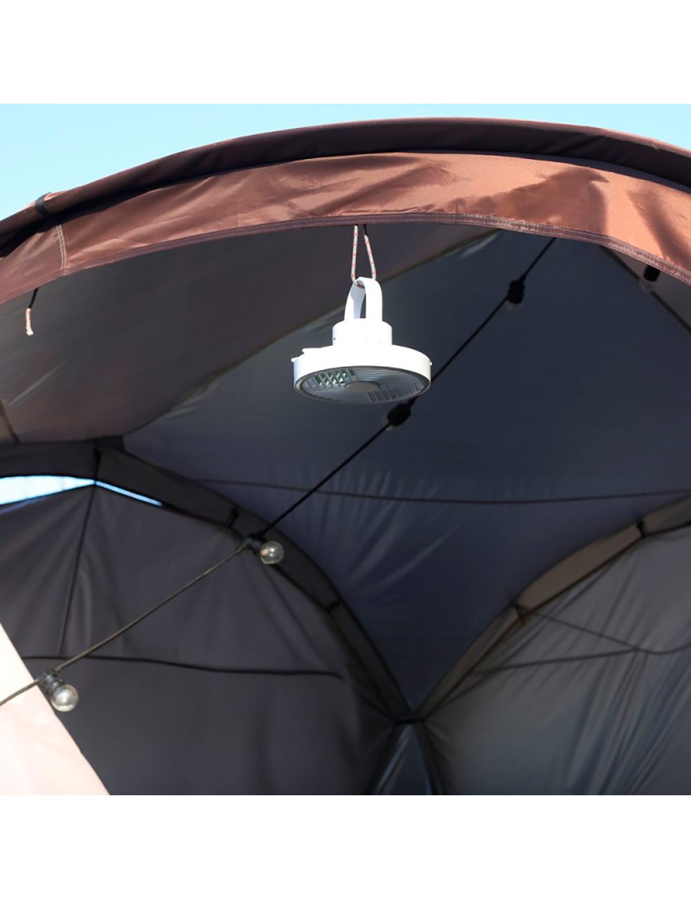 Ventilador de mesa portátil recargable led splash 5,5 w 6500 k blanco ø180 x 85 x 160 mm