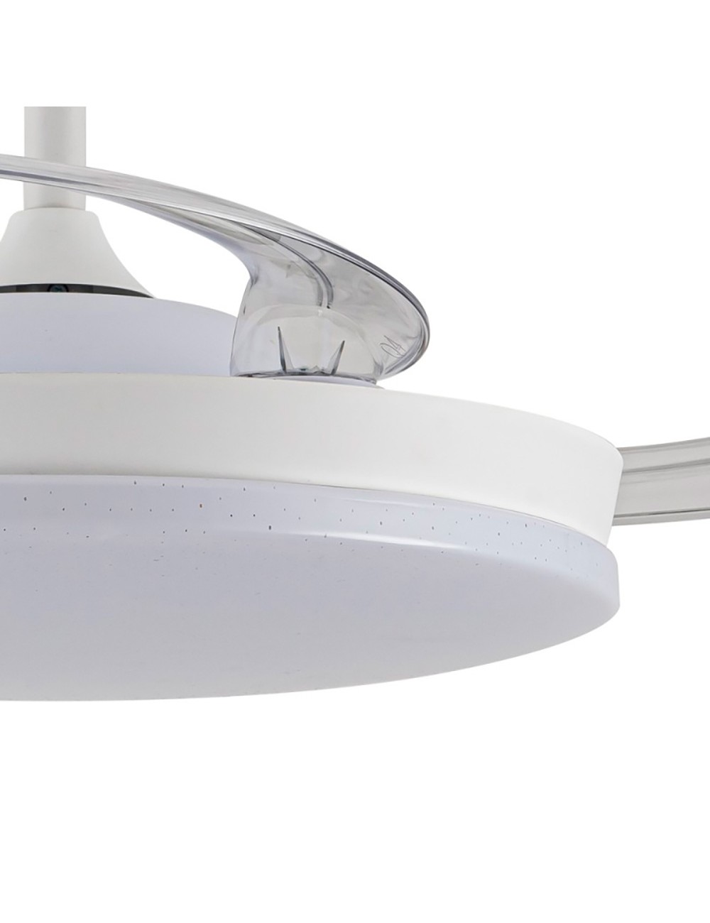 Ventilador de techo led 3cct aspas retráctiles stars evo smart 72 w 7920 lm blanco, aspas ø106 cm, plafón ø48,5 cm, altura 3 ...