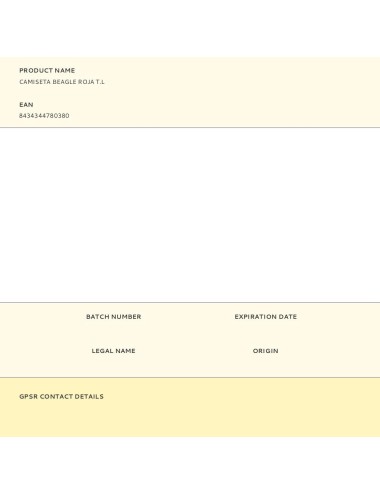 Camiseta beagle roja t.l