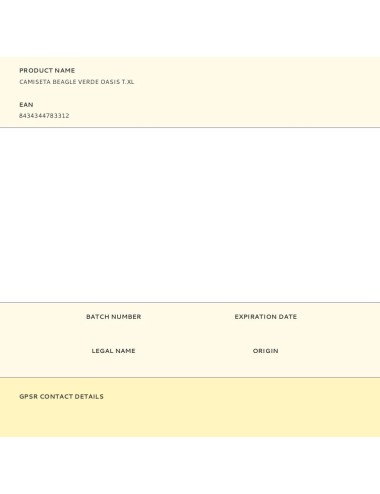 Camiseta beagle verde oasis t.xl