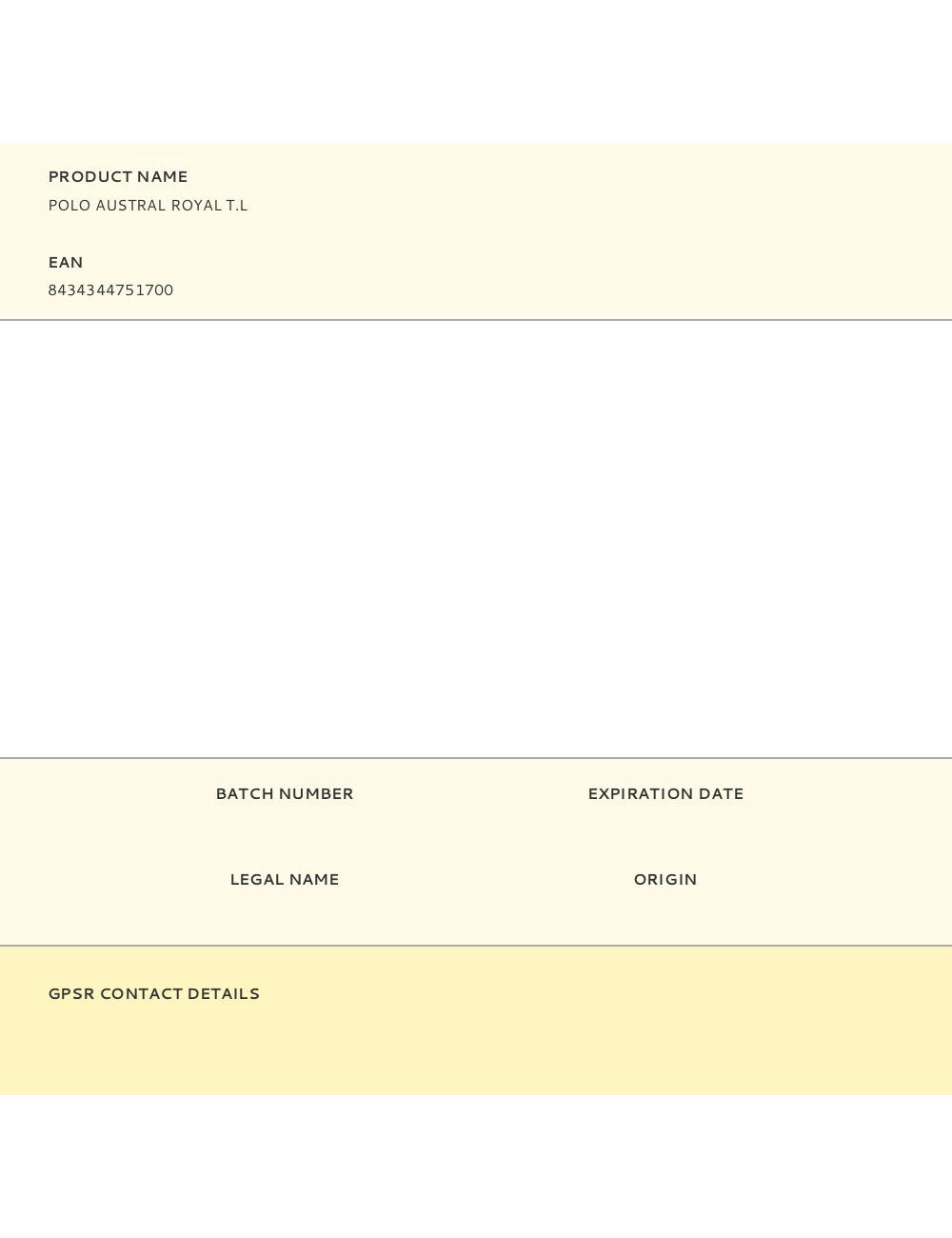 Polo austral royal t.l