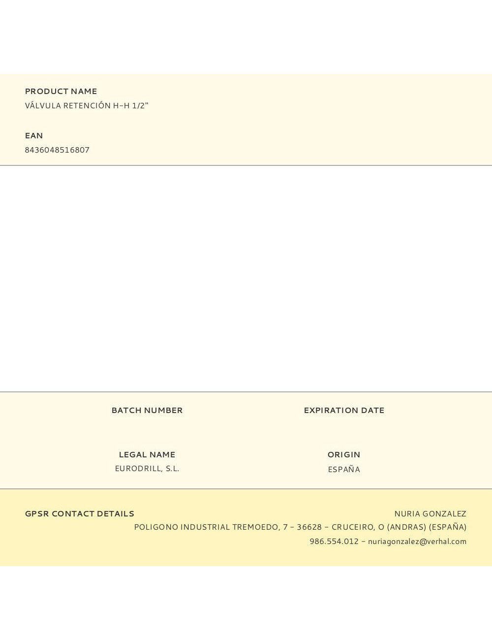 Válvula retención h-h 1/2"