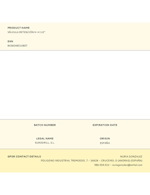 Válvula retención h-h 1/2"