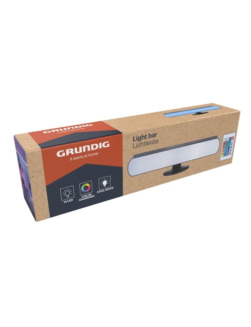 Lámpara led luz blanca y de colores con control remoto 24,5 x 3,5 x 4 cm