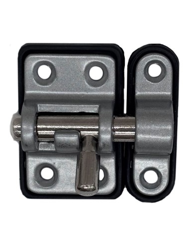 Pasador reforzado base plástica 25 mm cromo mate