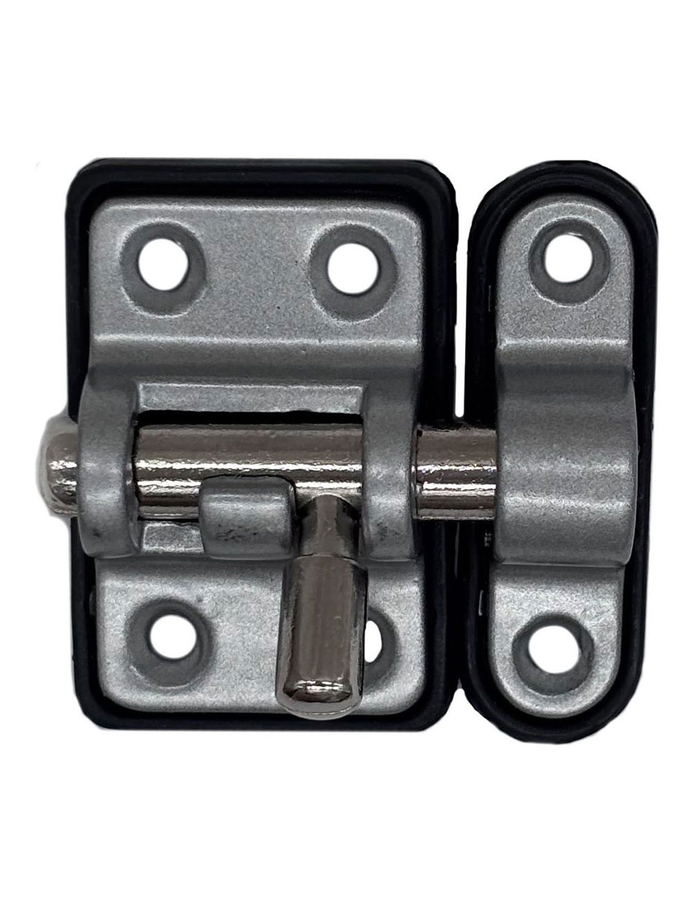 Pasador reforzado base plástica 25 mm cromo mate