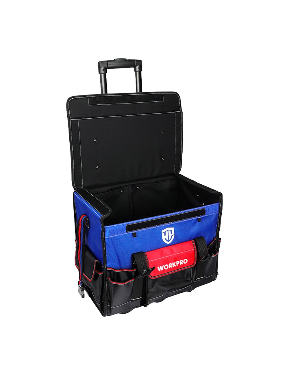 Bolsa de herramientas rígida con ruedas, 46 x 27 x 40 cm