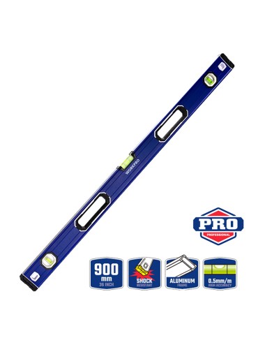 Nivel de burbuja con base mágnetica 90 cm