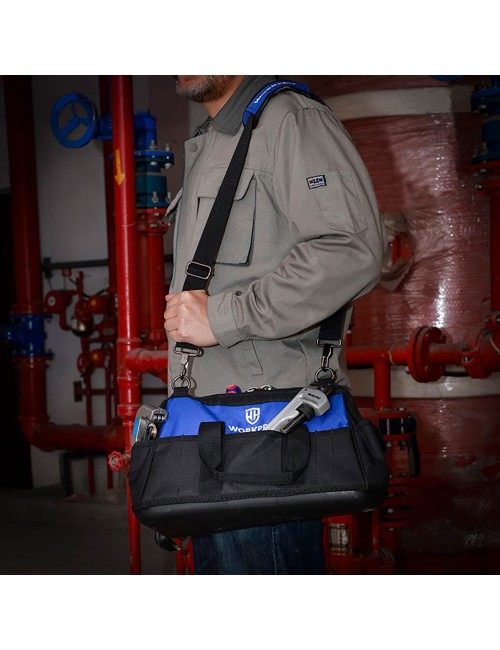 Bolsa de herramientas con cremallera (herramienta no incluida), 51 x 26 x 29 cm