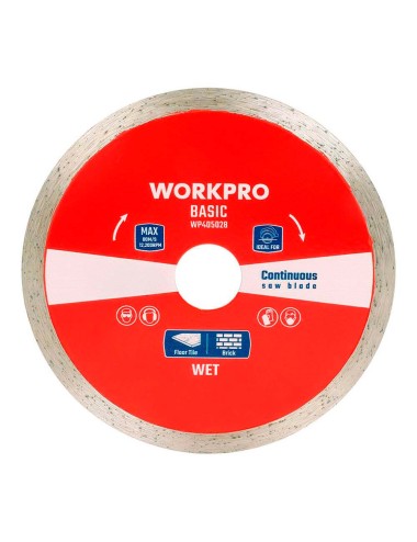 Disco de corte, diamante, diente continuo, basic, ø125 x 22,2 x 7 mm