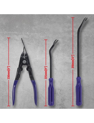 Herramientas saca grapas, 3 piezas