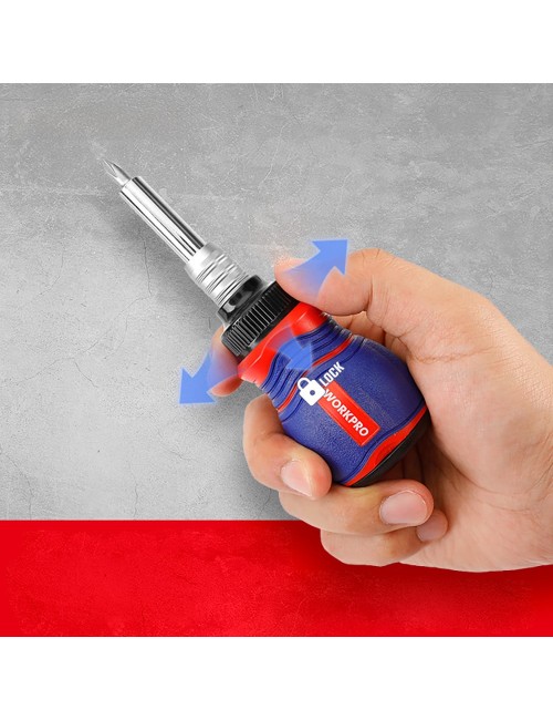 Destornillador de carraca, juego de 11 piezas