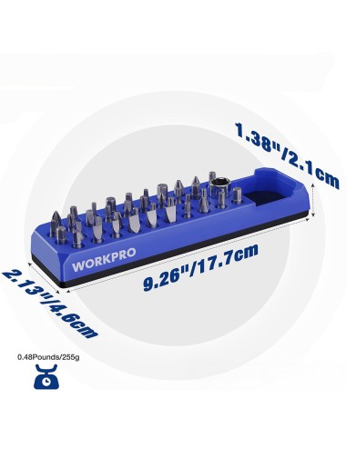 Organizador magnético vacío rectangular para puntas