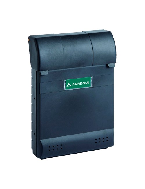 Buzón individual exterior, pequeño, nautic, poliestireno, negro, 21 x 7,5 x 29 cm