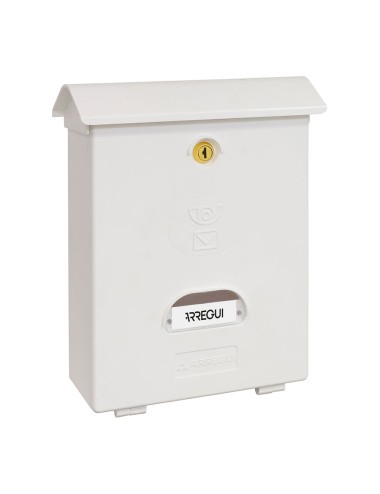 Buzón individual exterior, mediano, classic, poliestireno, blanco, 27 x 11 x 34,6 cm