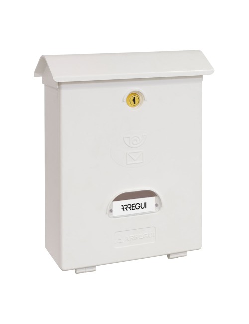 Buzón individual exterior, mediano, classic, poliestireno, blanco, 27 x 11 x 34,6 cm