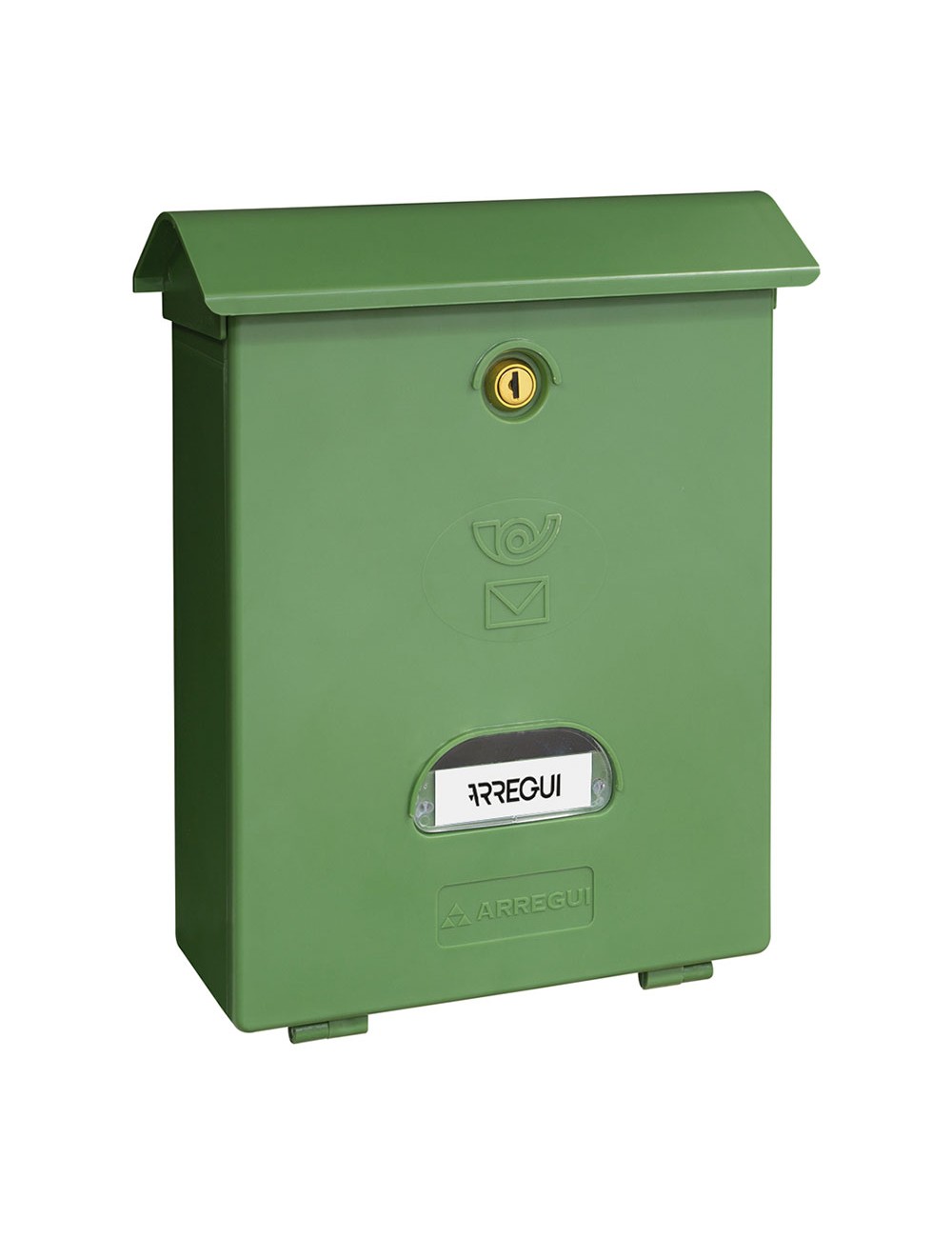 Buzón individual exterior, mediano, classic, poliestireno, verde, 27 x 11 x 34,6 cm