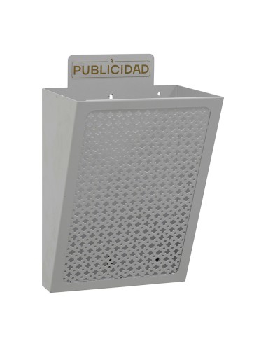 Cesta de publicidad e2302, acero, plata, 22 x 19 x 35,5 cm