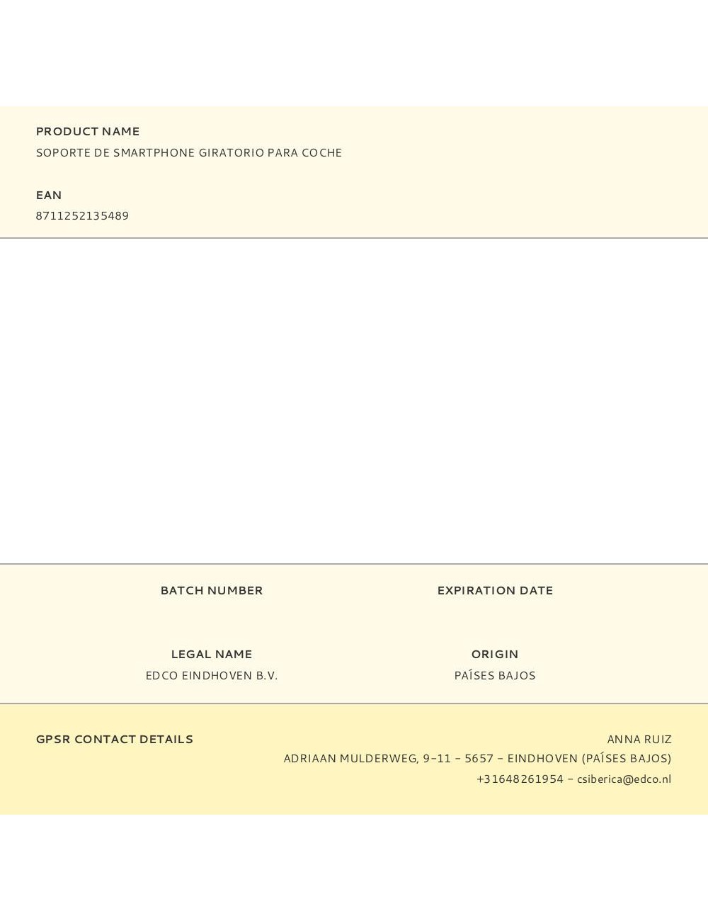 Soporte de smartphone giratorio para coche