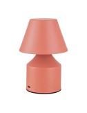 Lámpara metálica led 3cct de mesa recargable 2 w 200 lm, rosa, ø110 x 163 mm