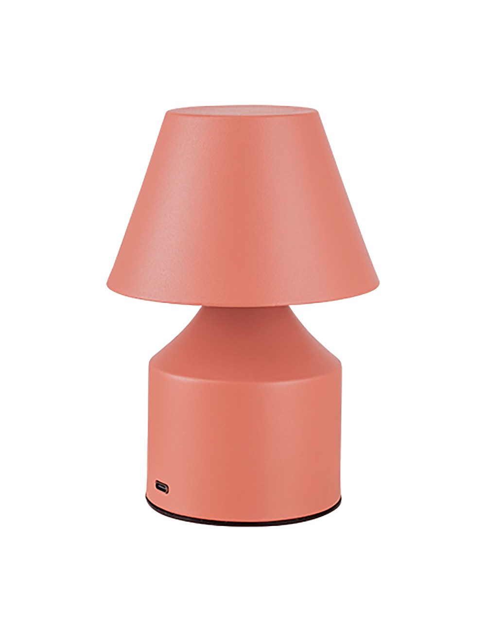 Lámpara metálica led 3cct de mesa recargable 2 w 200 lm, rosa, ø110 x 163 mm