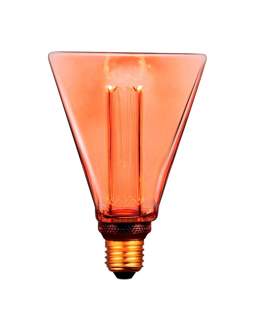 Bombilla led decorativa diamante e27 4 w 200 lm 1800 k luz cálida 108 x 155 mm