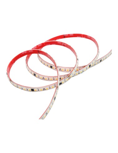 Tira led blanca 3000 k luz cálida flexible profesional 16 w/m 1600 lm/m 120 led/m, 230 v, ip65, rollo 50 m x 10 x 2,5 mm