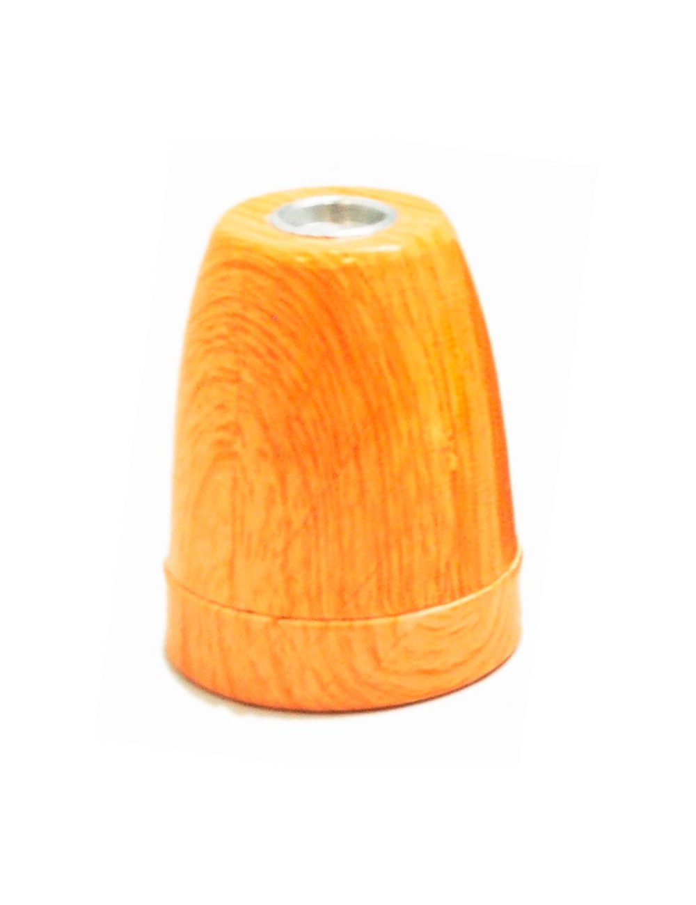 Portalámparas cerámico vintage e27 4 a 100 w 250 v~ color efecto madera, ø47 x 59 mm